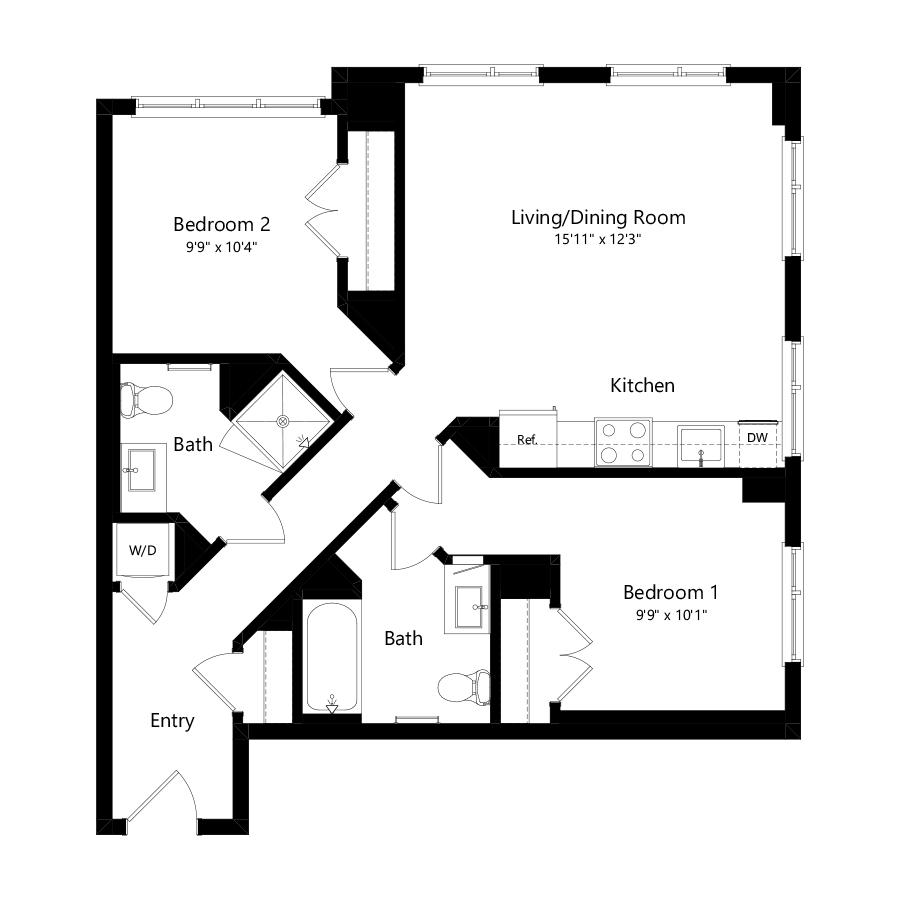 B2A floor plan