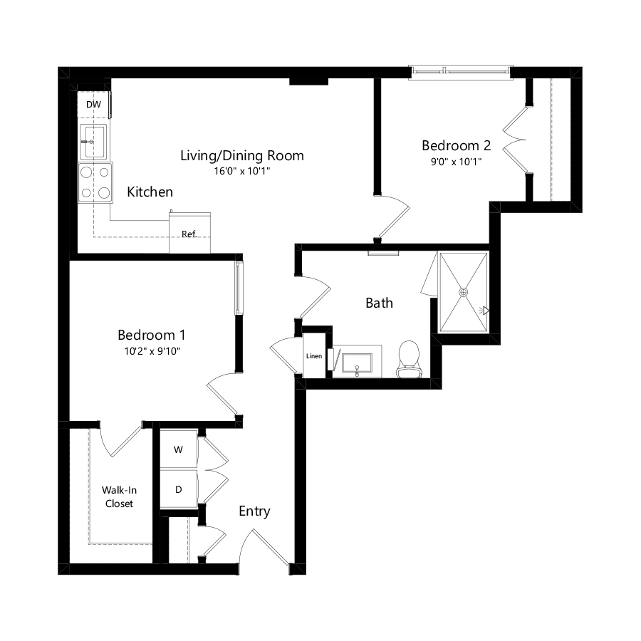 B1E floor plan