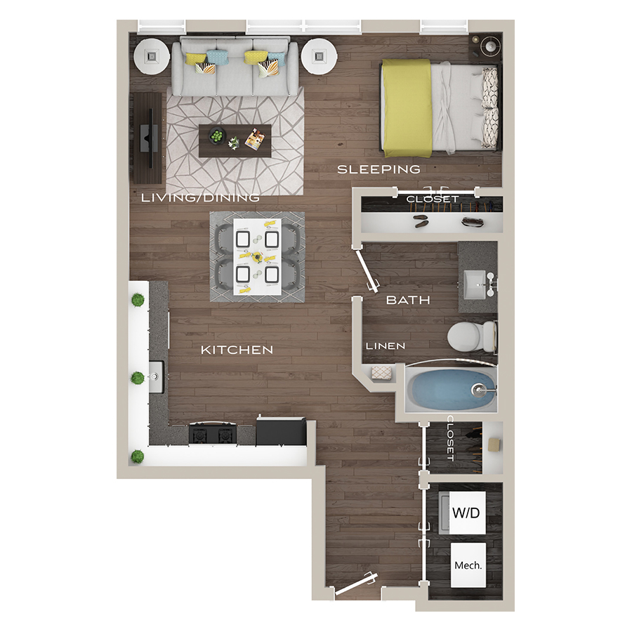 S1 - Island floor plan
