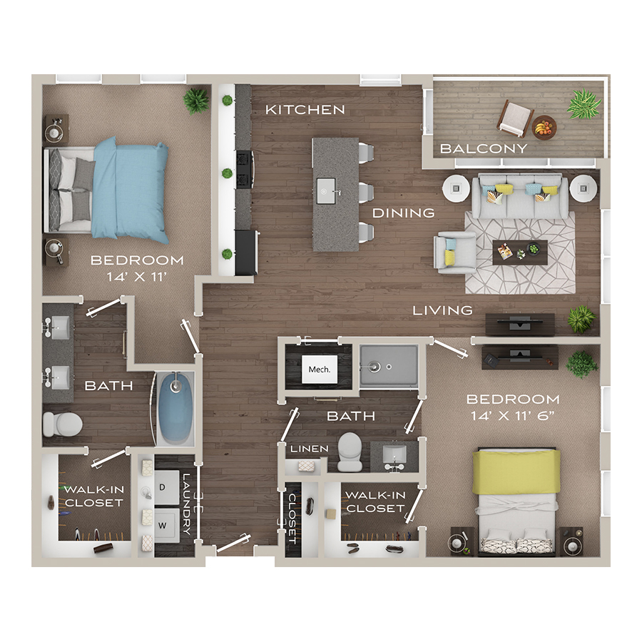 C2 - Bellevue floor plan