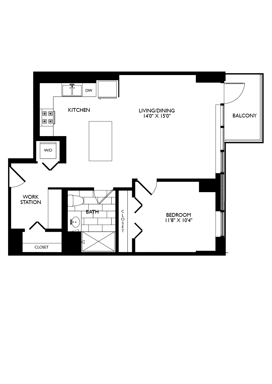 Residence 06 - Den floor plan