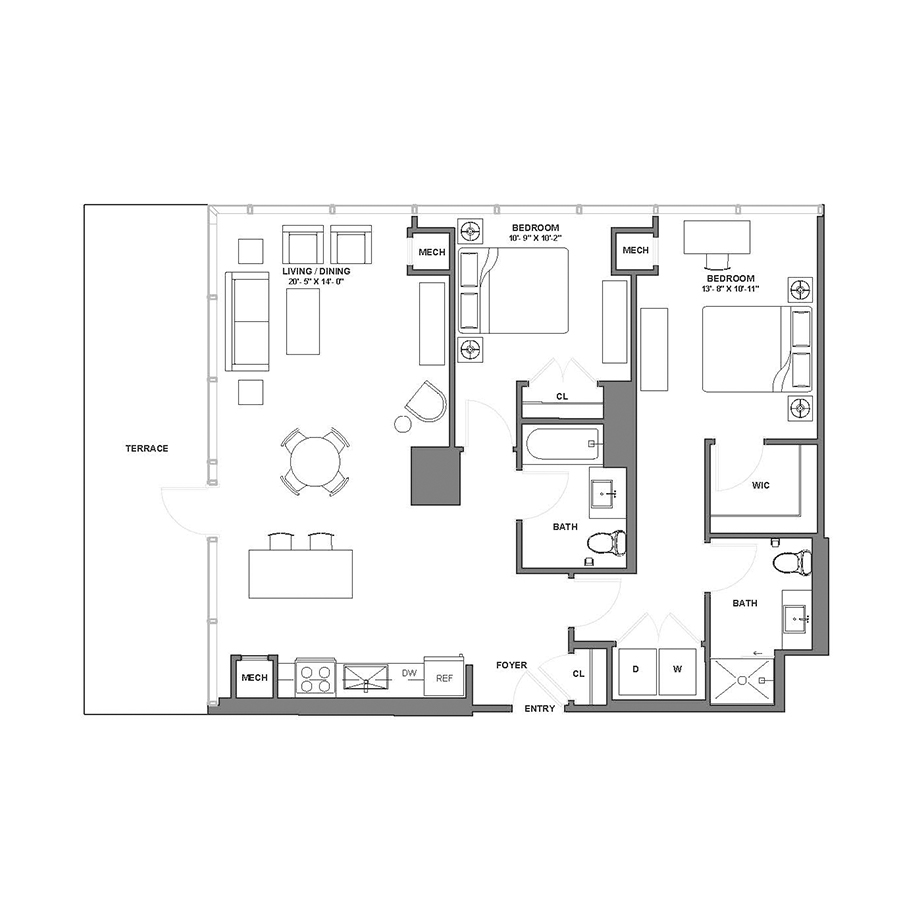 C9-P (Terrace) floor plan