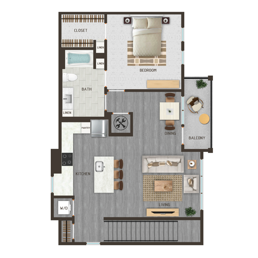 1 Bedroom Apartment – 6010 Renaissance Pkwy #7106, Fairburn, GA