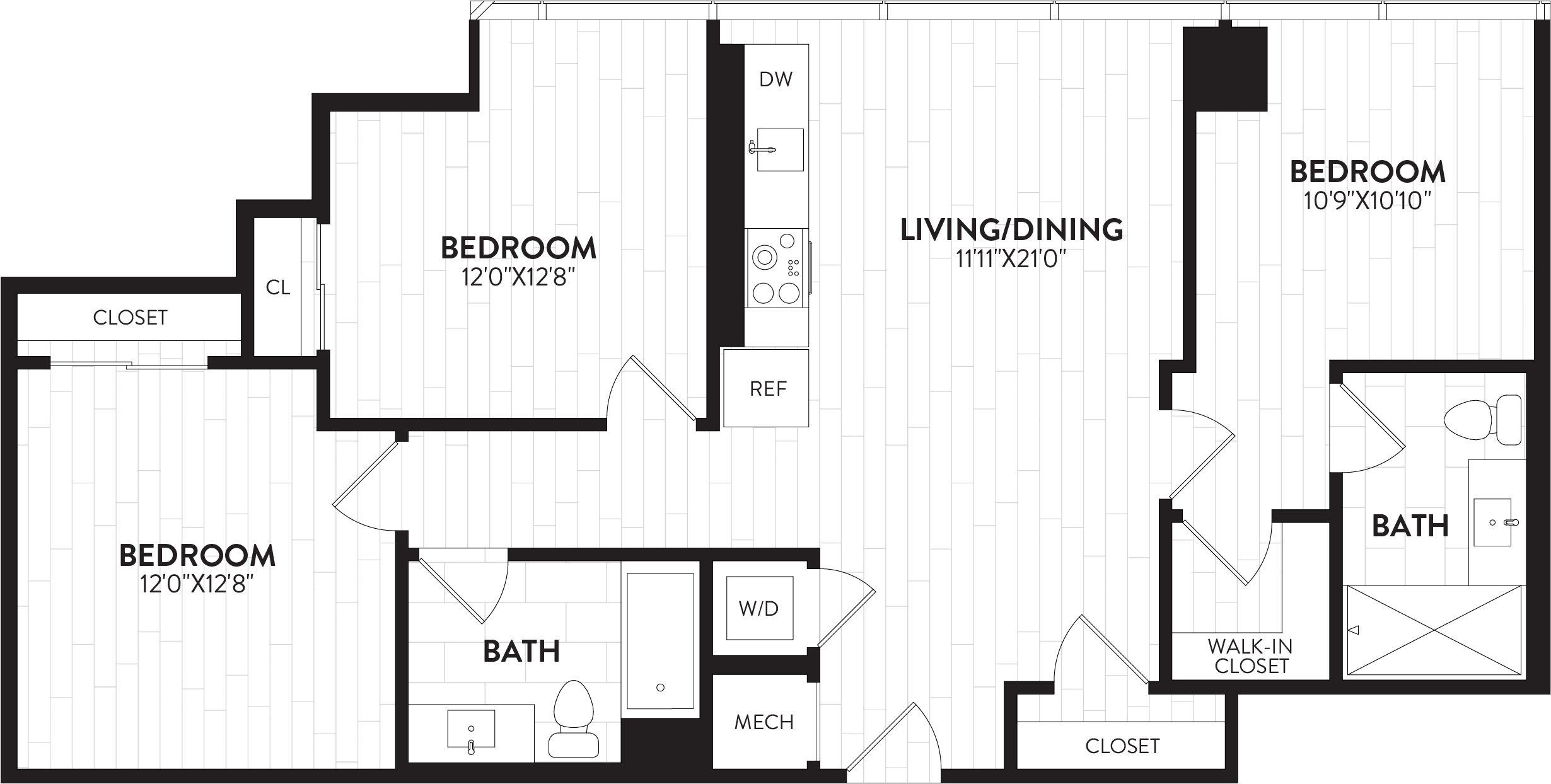 3 Bed-2 Bath-3L Alchemy floor plan