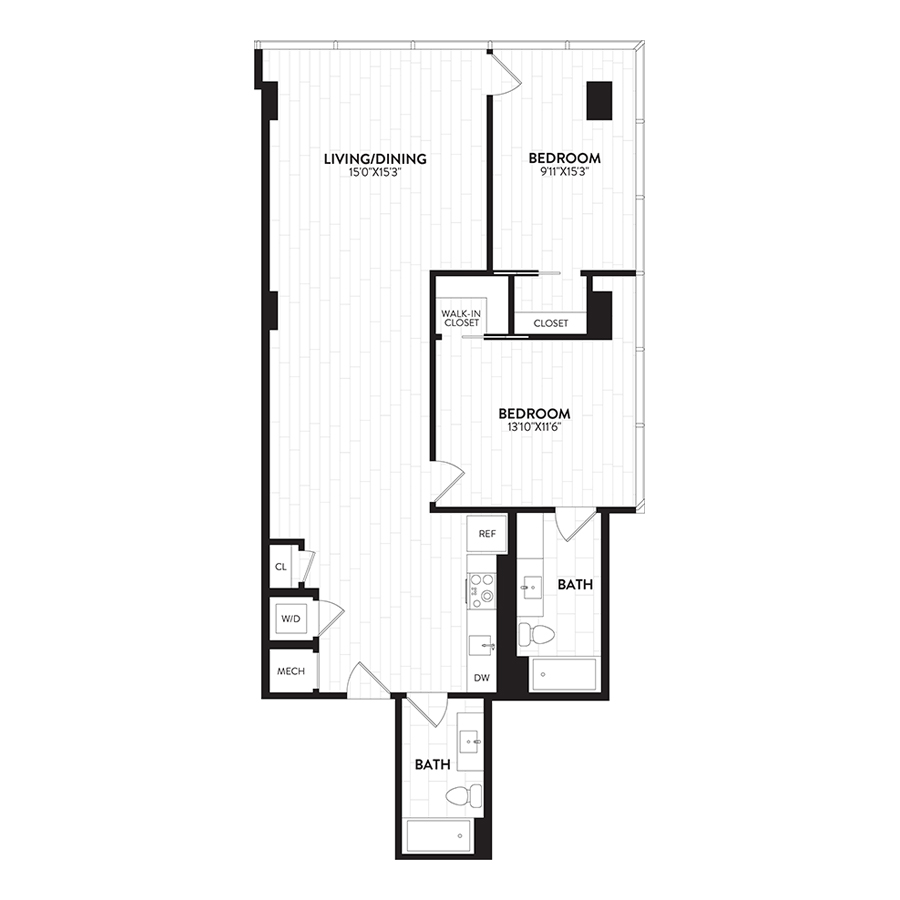 2S floor plan