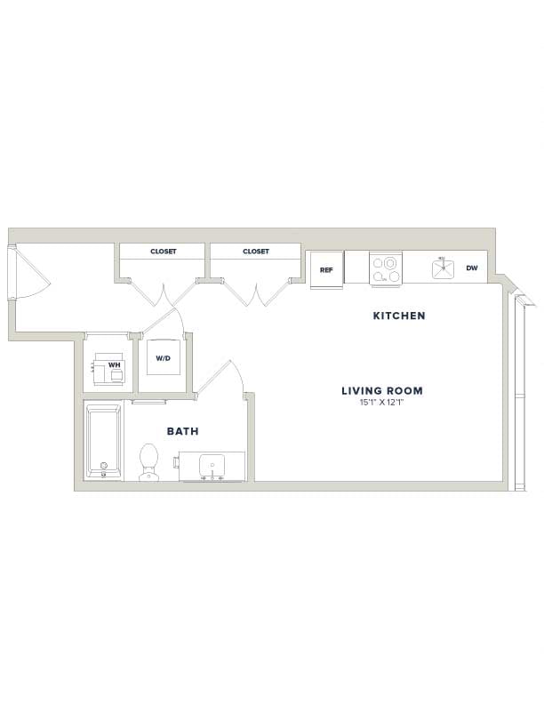 Studio-0D Luminary floor plan