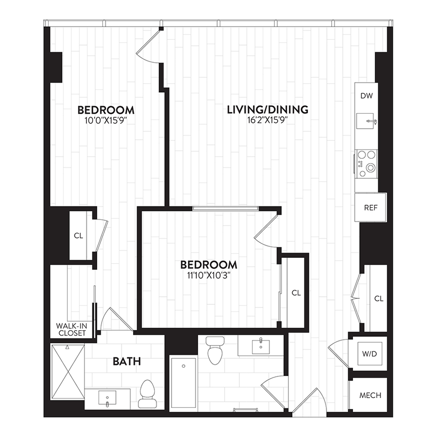 2M floor plan
