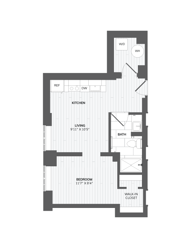 Alcove Studio-A1 floor plan