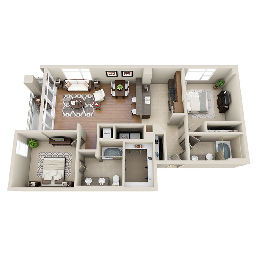 J floor plan