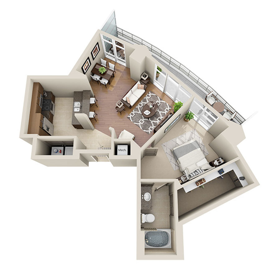 D floor plan