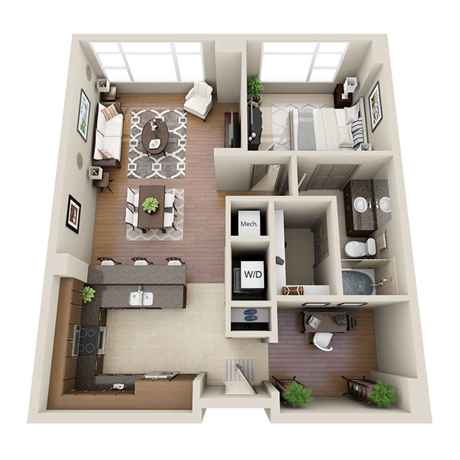 F floor plan