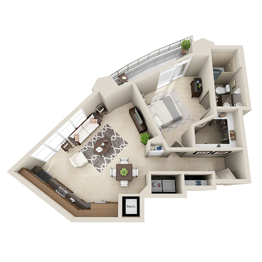 C floor plan