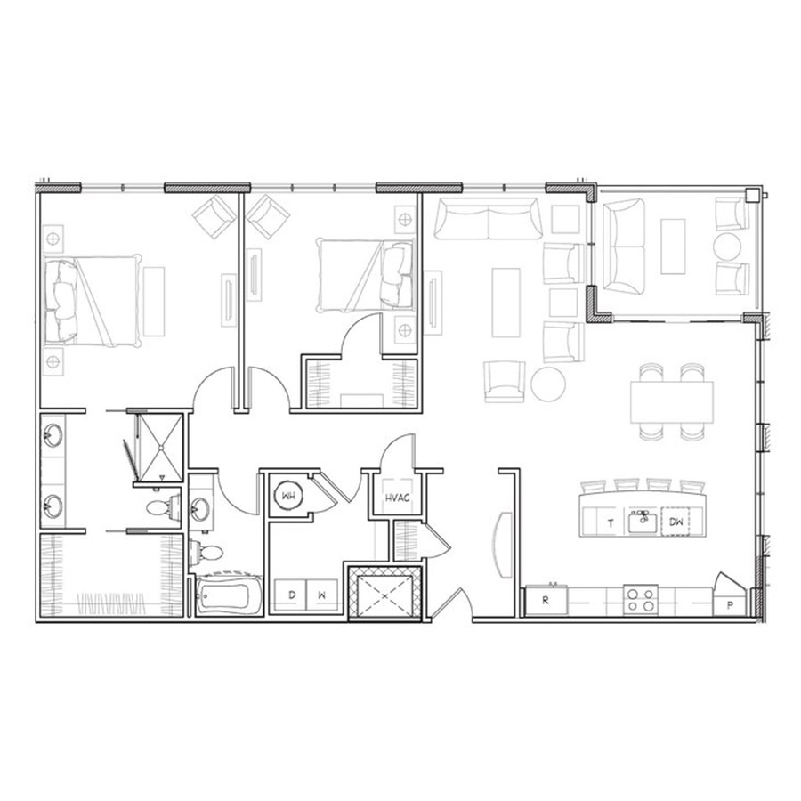2C2 floor plan