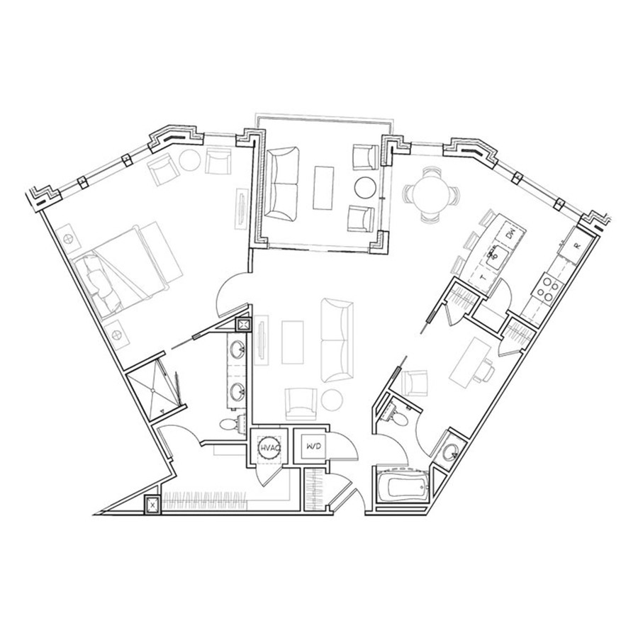 2K floor plan