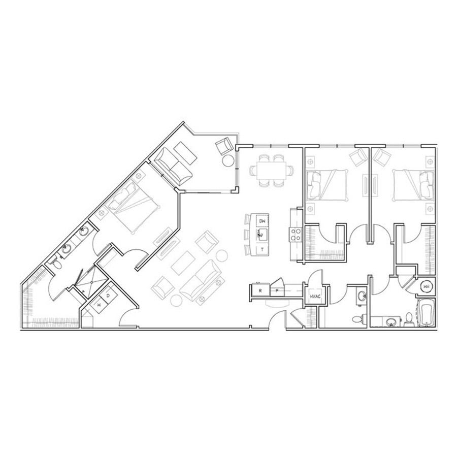 3B floor plan