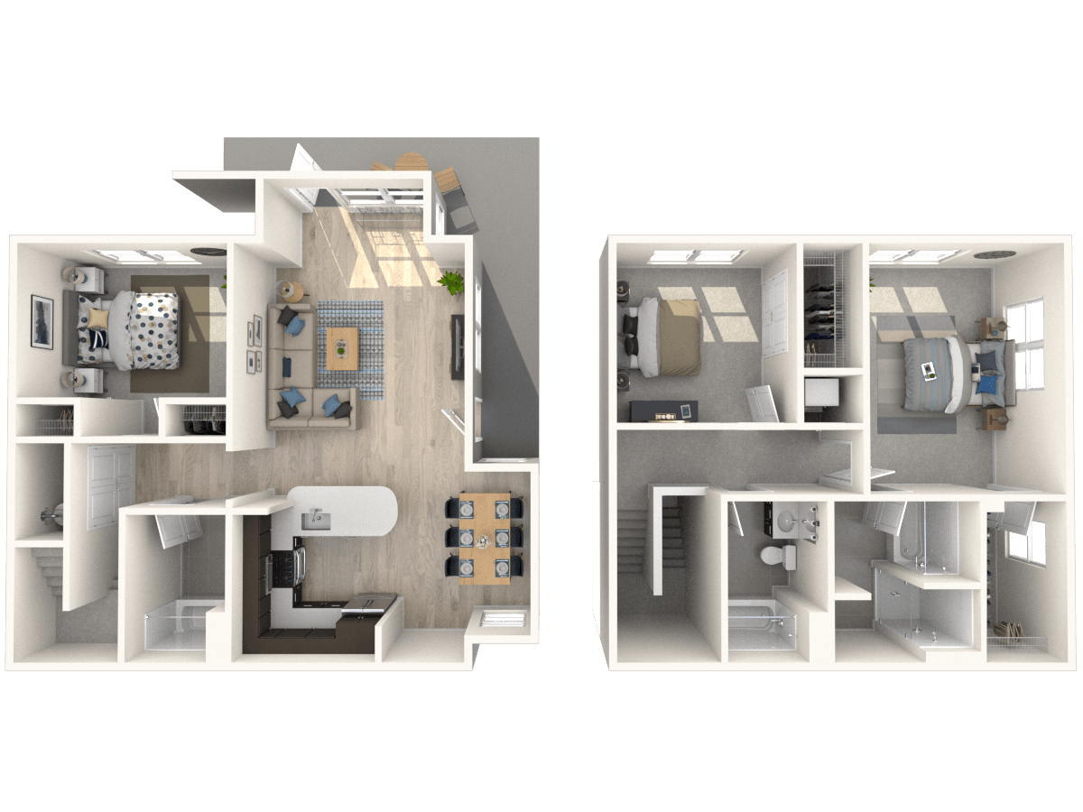 T3  Townhome floor plan
