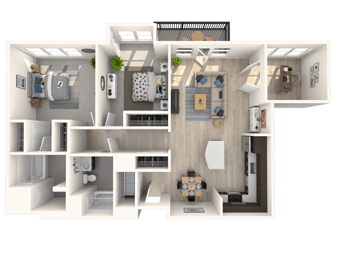 B5 Den floor plan