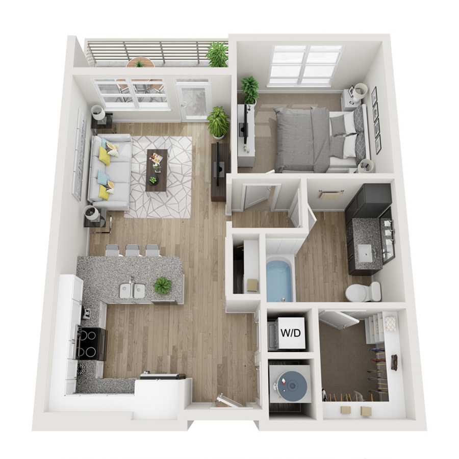 The Rohe floor plan