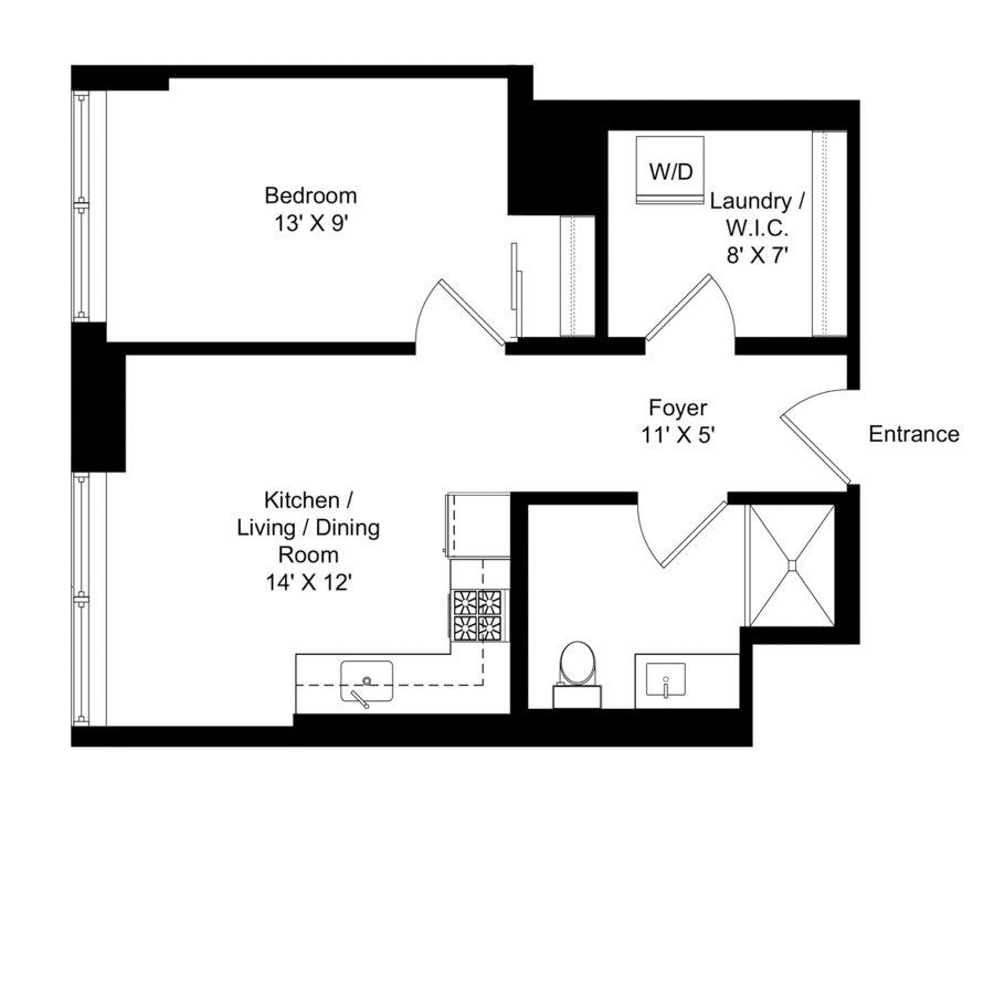 Unit 711 floor plan