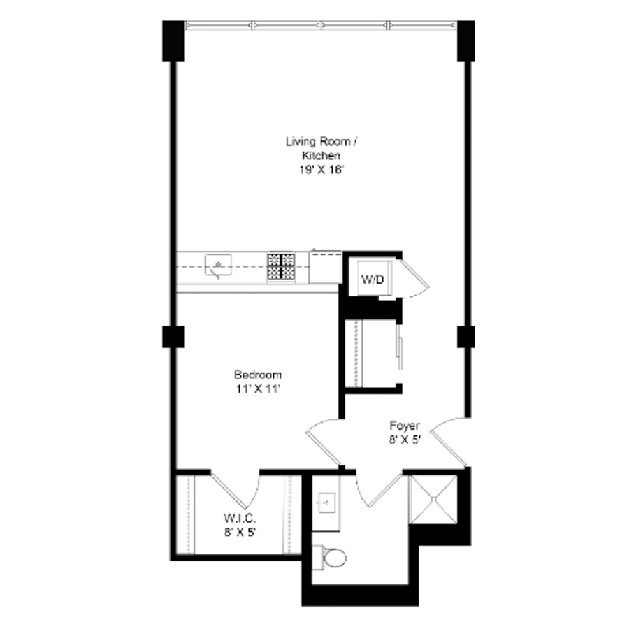 Unit 209 floor plan