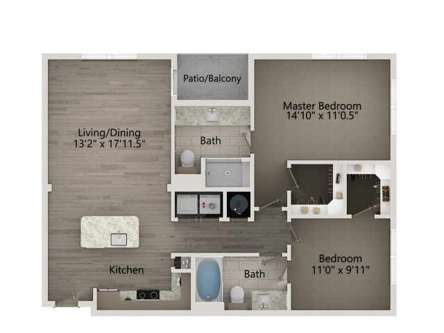 B1B floor plan