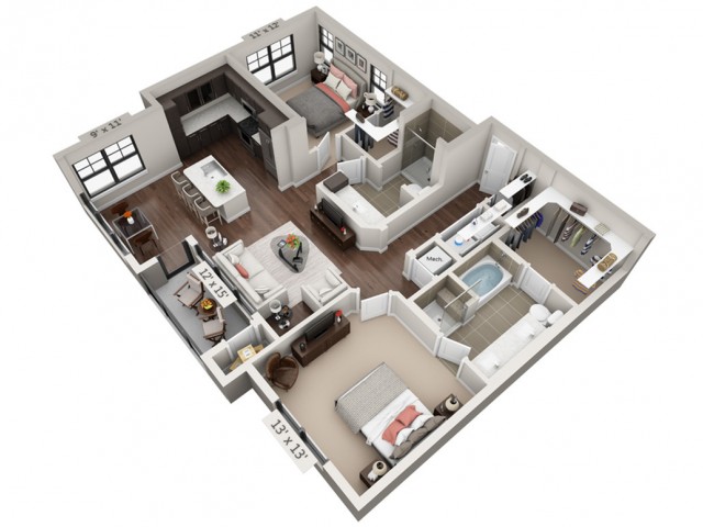 Burney floor plan