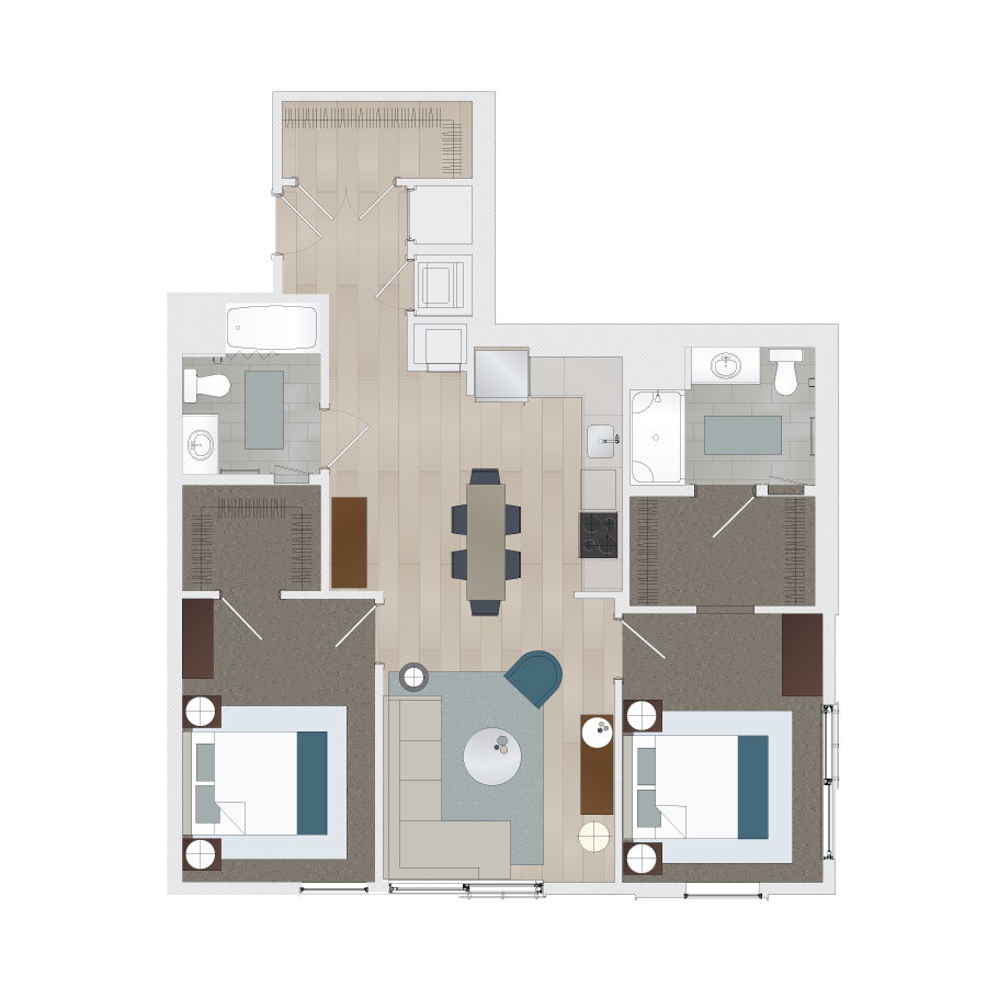 B2C floor plan