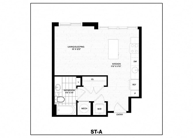 Studio-A floor plan