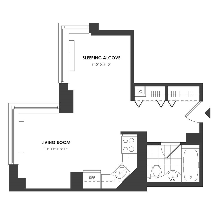 Studio - Residence B floor plan