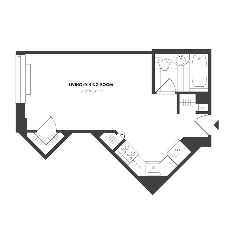 Studio - Residence A floor plan
