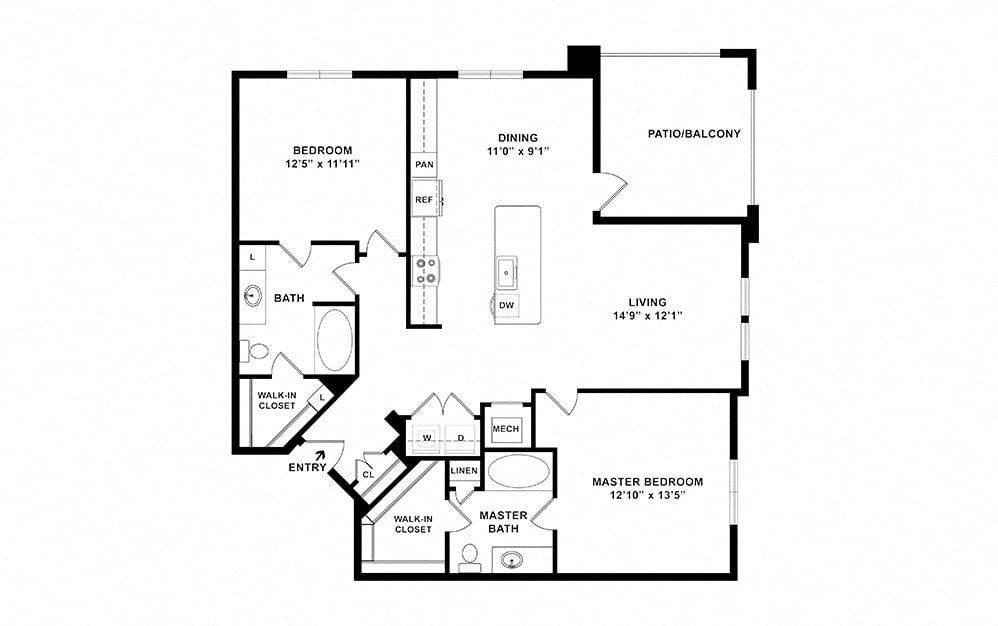 The Reservoir - B3 floor plan