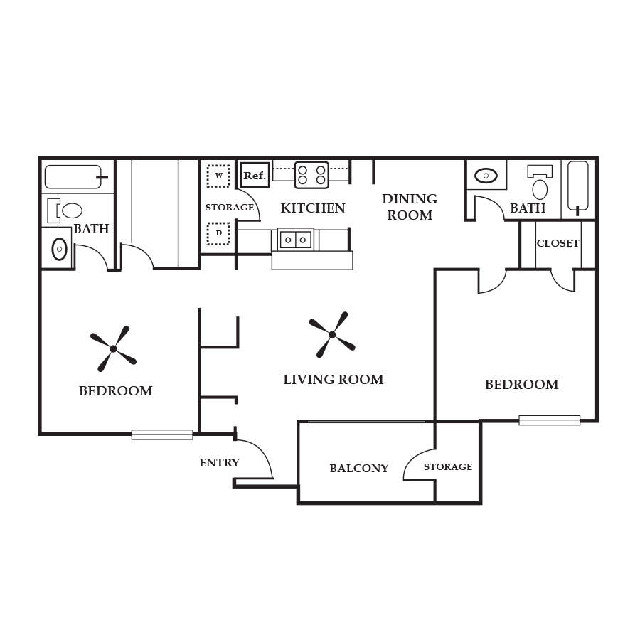 C floor plan