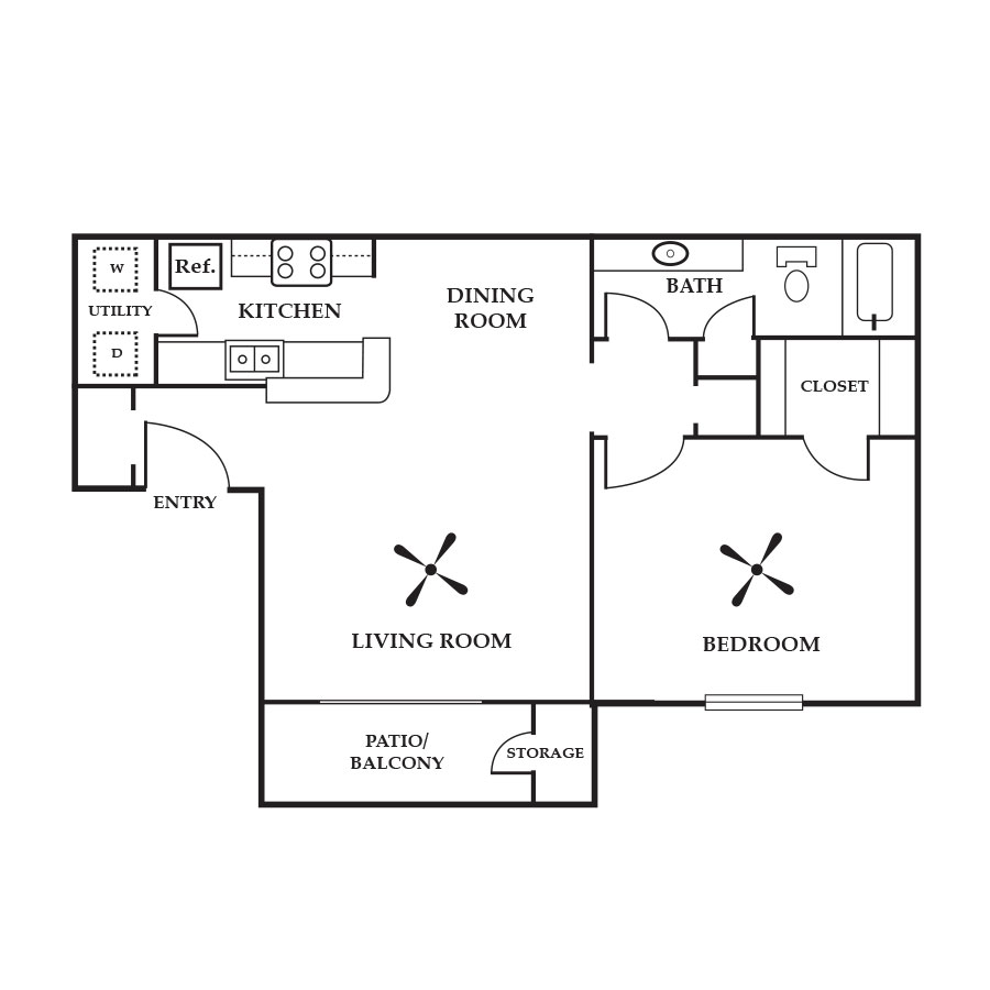 A floor plan