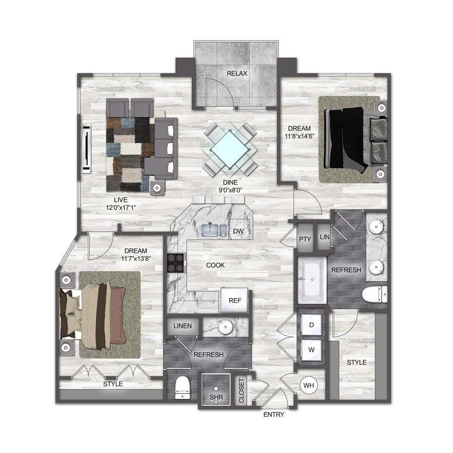 B2 floor plan