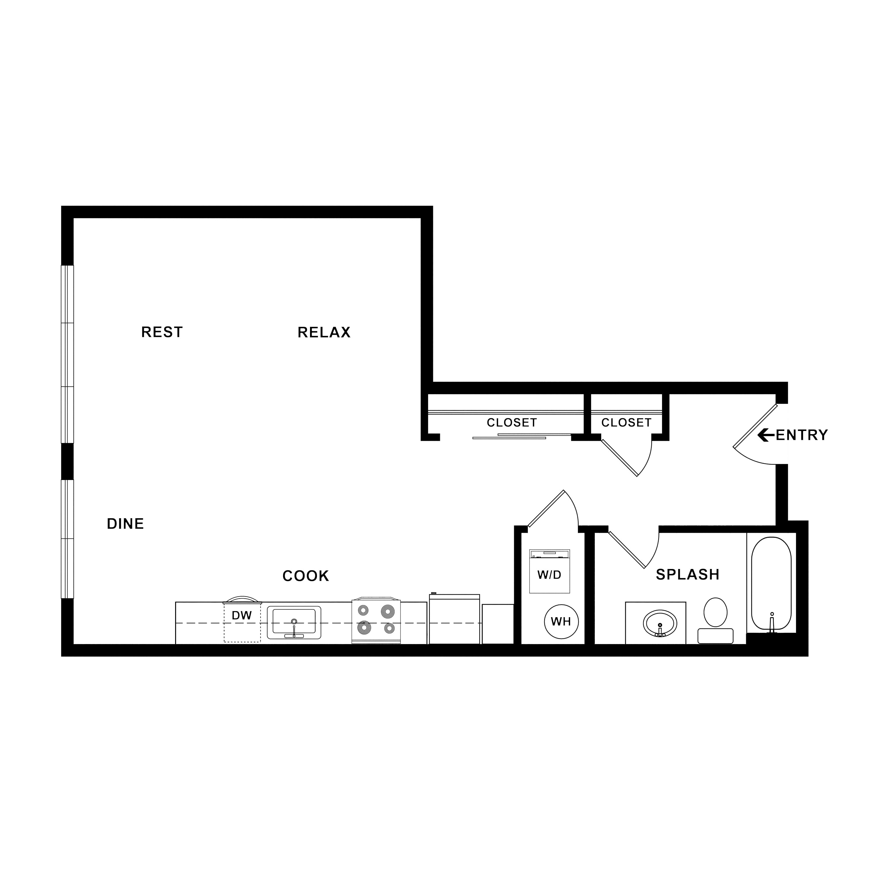 Studio-Stack floor plan