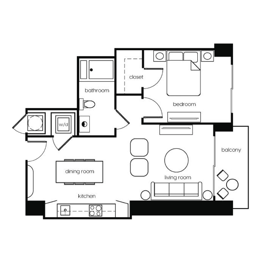 A1 floor plan