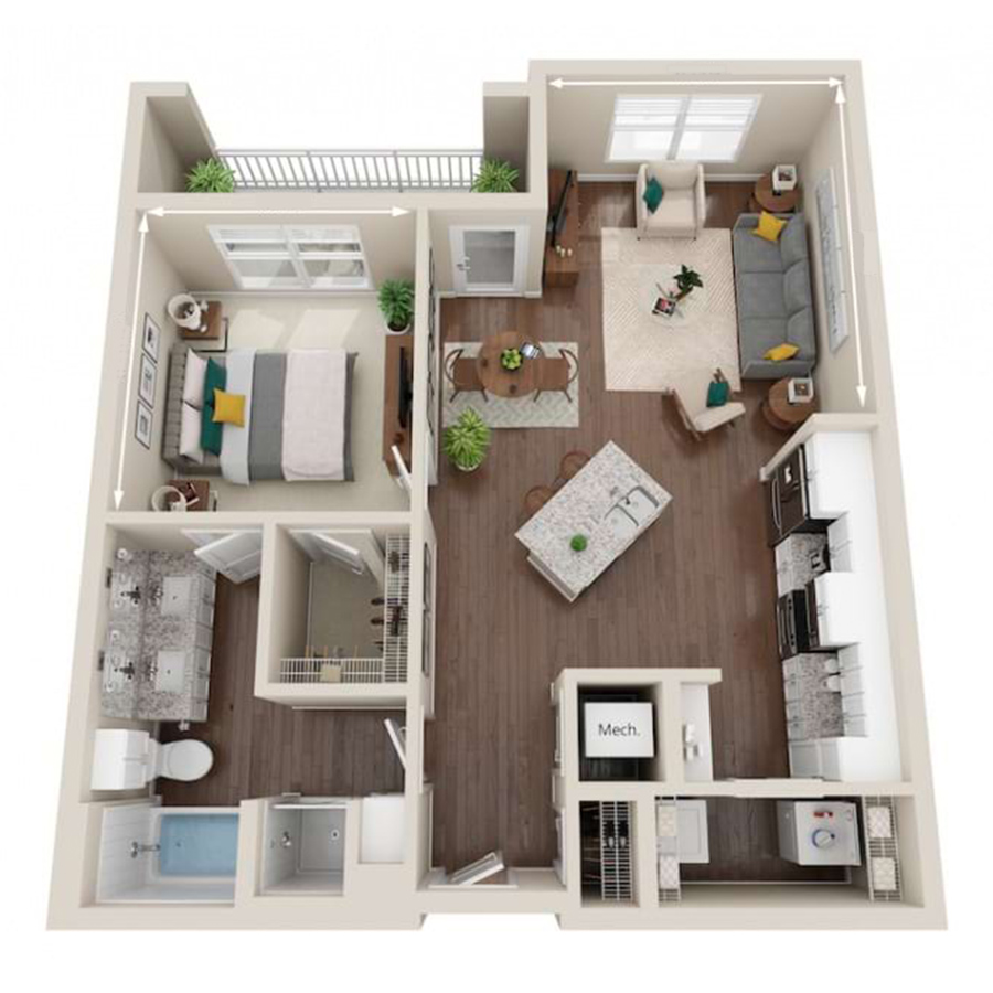 Scene floor plan