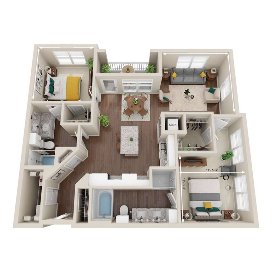 Outlook floor plan