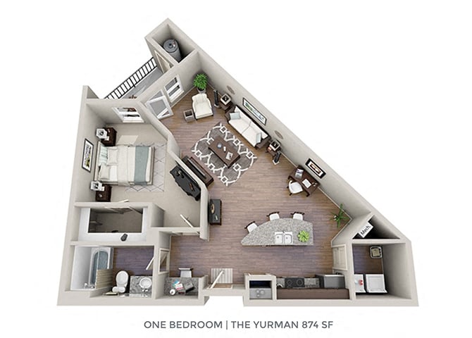 The Yurman A floor plan