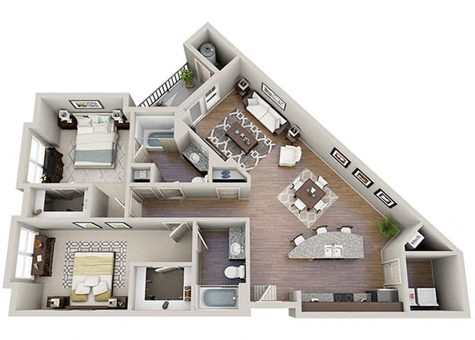 The Brooks A floor plan