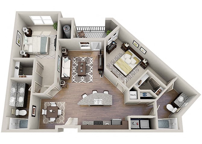 The Brooks floor plan