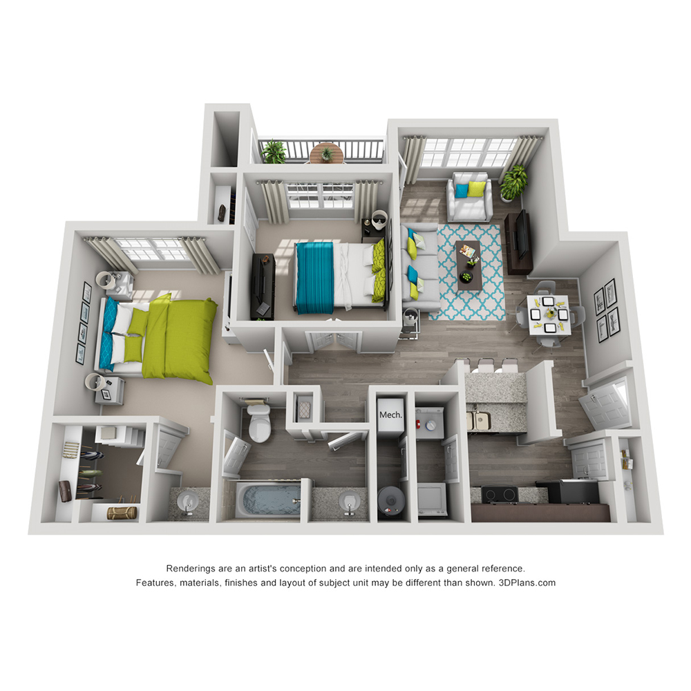 2 Bedroom Apartment – 1570 Sheridan Rd. NE #3004, Atlanta, GA