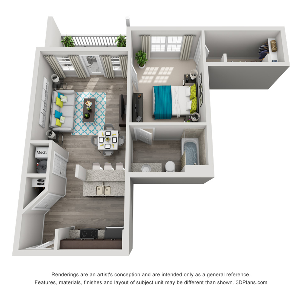 1 Bedroom Apartment – 1570 Sheridan Rd. NE #2019, Atlanta, GA