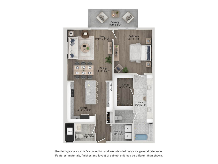 A2 floor plan
