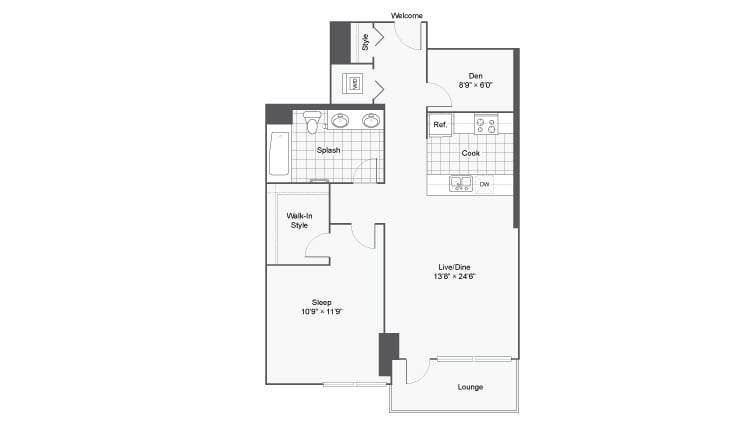 Unit 2903T floor plan