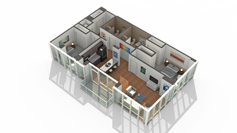 Unit 1101T floor plan