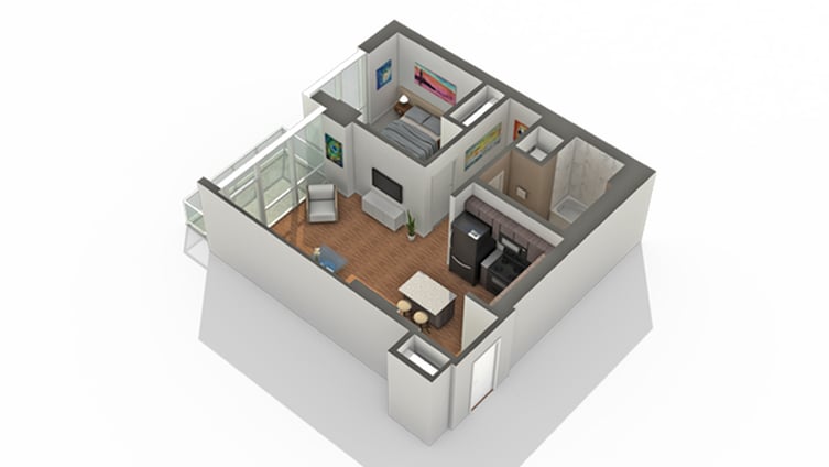 Unit 1910T floor plan