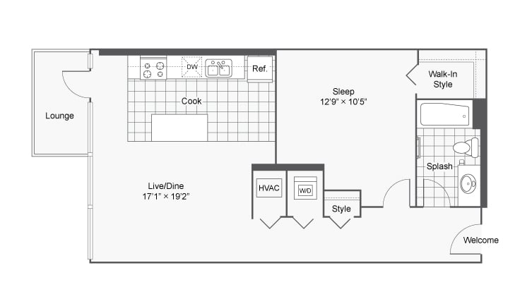 Unit 0604L floor plan