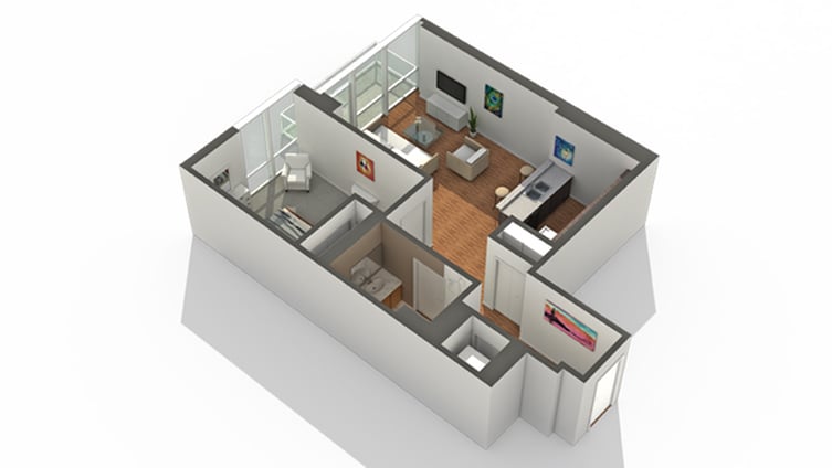 Unit 0709T floor plan