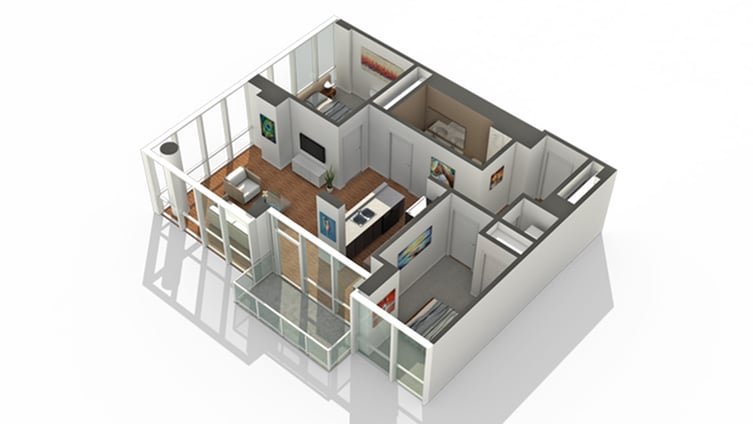 Unit 1111T floor plan